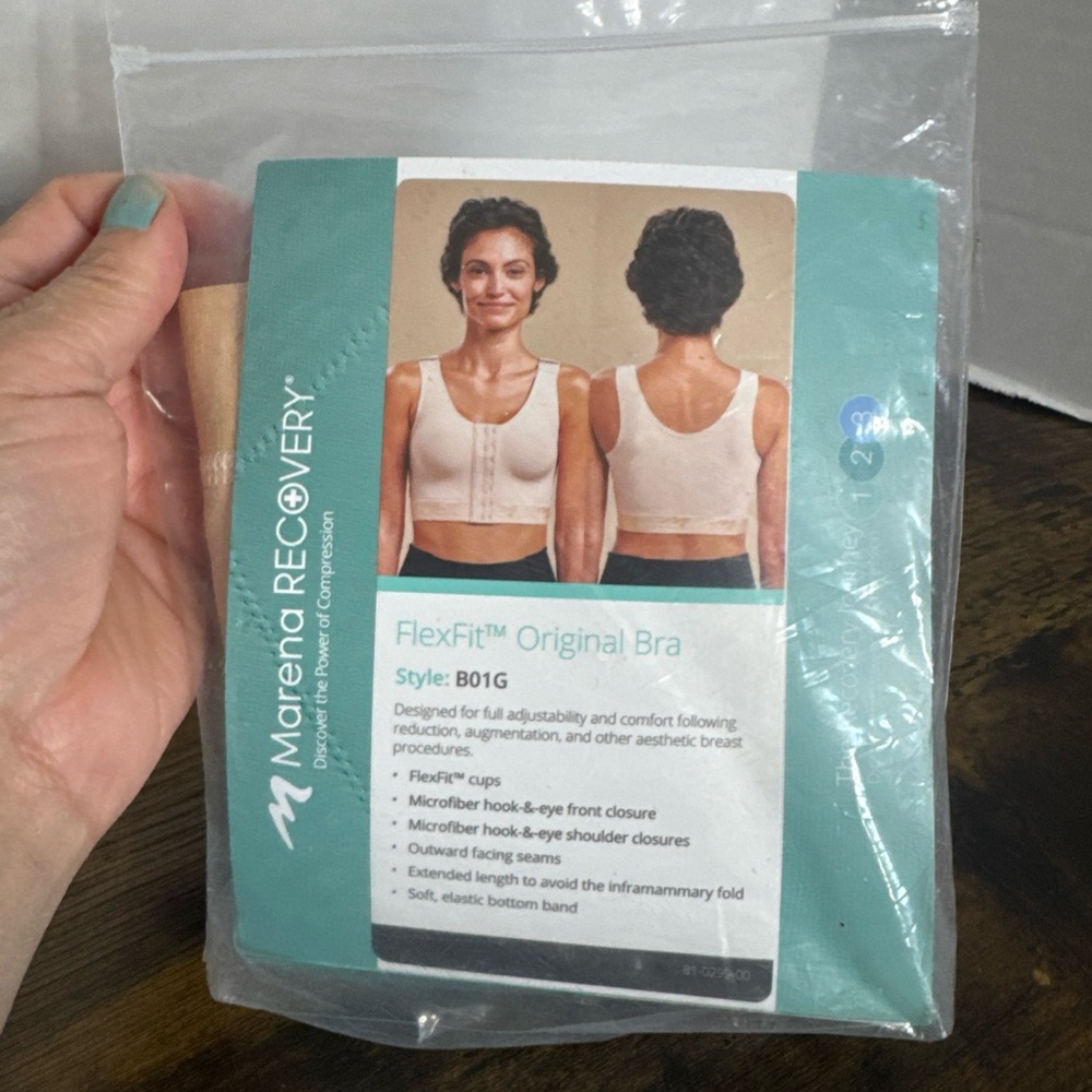 NEW Recovery Compression Bra Marena Recovery B01G Size 38 B/C-H Post Surgery